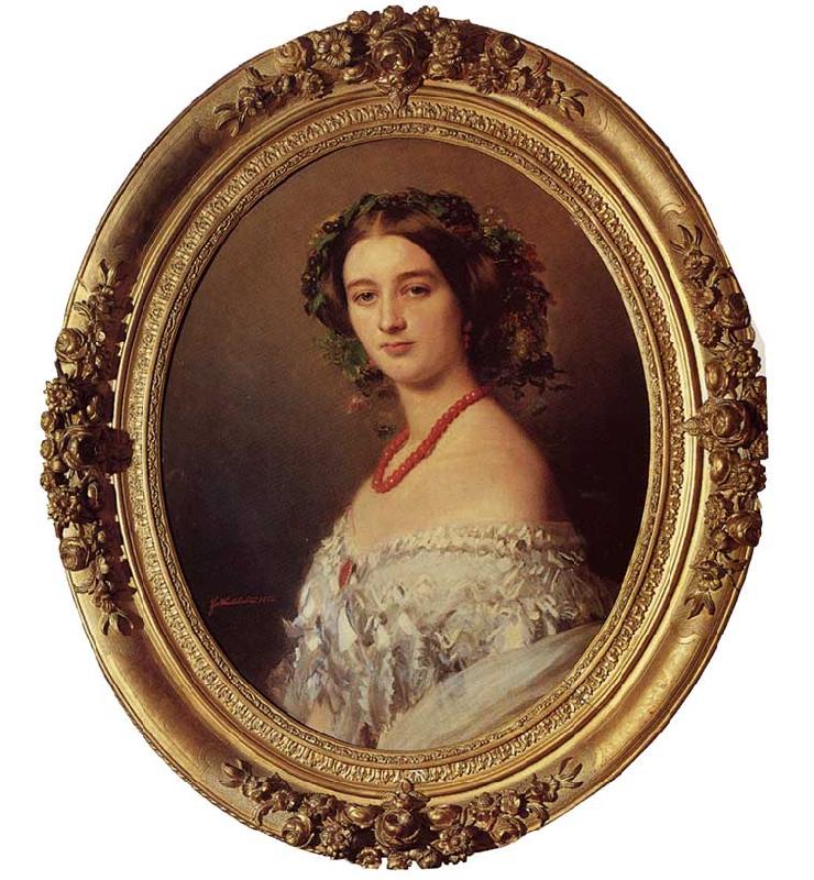Franz Xaver Winterhalter Malcy Louise Caroline Frederique Berthier de Wagram, Princess Murat Sweden oil painting art
